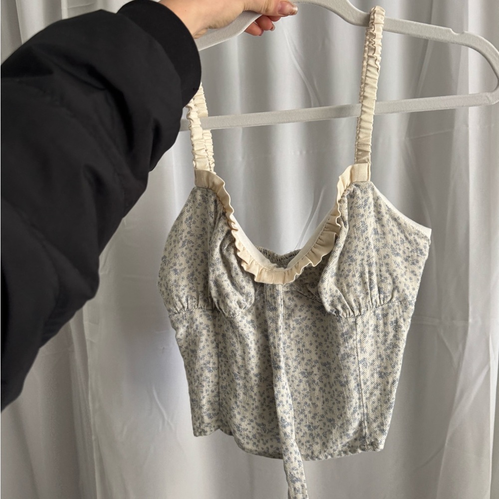 Floral Cream Women's Top